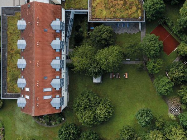 Seminaris Hotel Bad Boll Außenansicht Vogelperspektive
